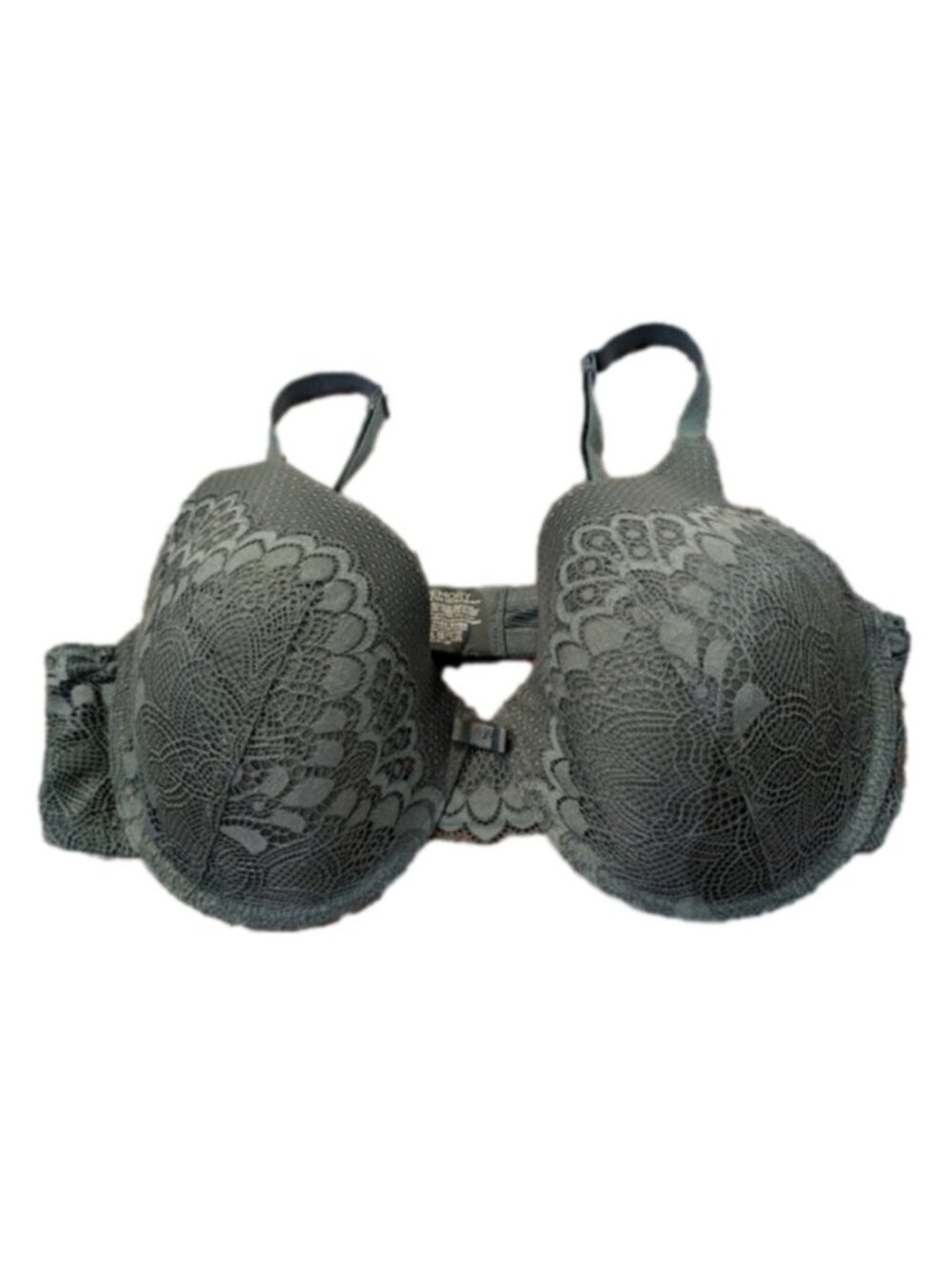 La Vie en Rose 38 DD green lace my memory bra, band measures 34.